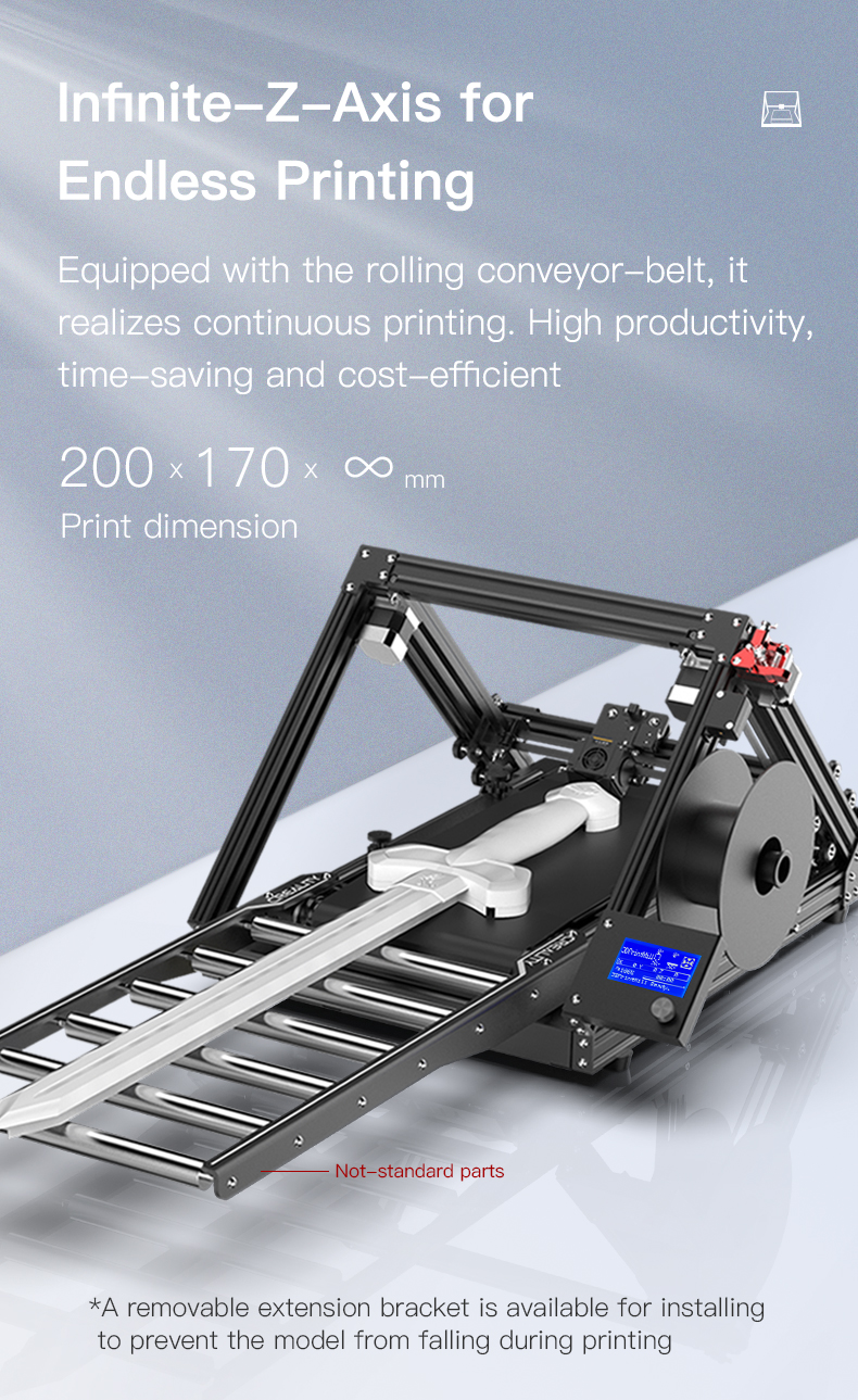 Creality CR-30 PrintMill Belt 3D Printer at SoluNOiD.dk